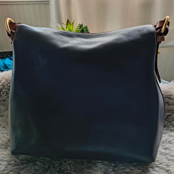 Dooney & Bourke Florentine Twist Strap Hobo Shoulder Bag (Navy) - Picture 5 of 8